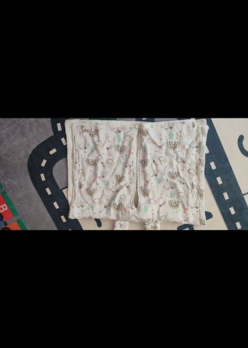 Beyaz Gri puset örtüsü - Görsel 2