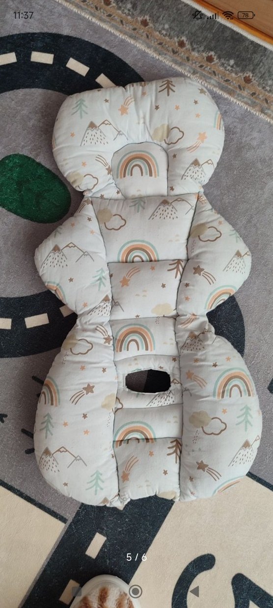 Beyaz Gri puset örtüsü - Görsel 5