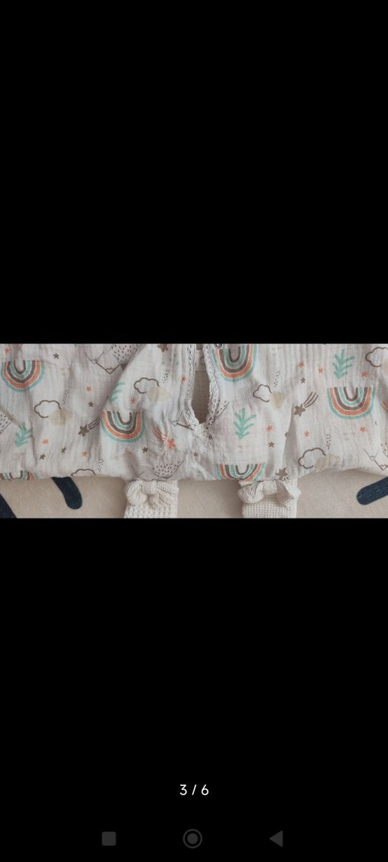 Beyaz Gri puset örtüsü - Görsel 3