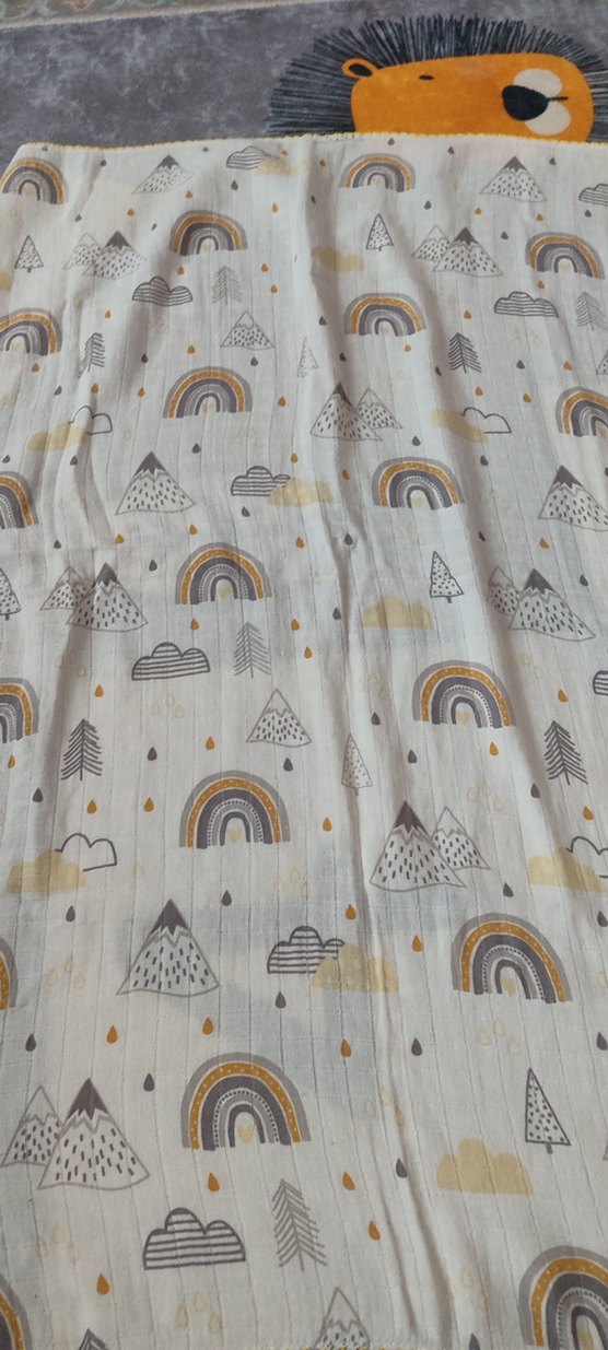 Bebek Kız Desenli Gri Çocuk Battaniyesi - Görsel 3