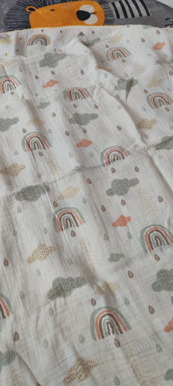 Bebek Kız Desenli Gri Çocuk Battaniyesi - Görsel 2