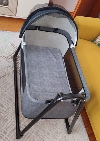 Gri Katlanabilir Bebek Sepeti - Görsel 3