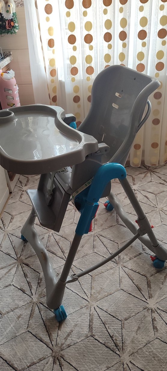 Gri Bebek Mama Sandalyesi - Görsel 3