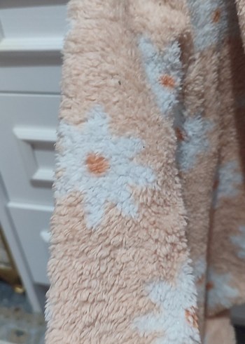 Kahverengi Peluş Kız Bebek Tulum - Görsel 3