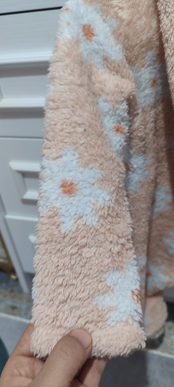 Kahverengi Peluş Kız Bebek Tulum - Görsel 3