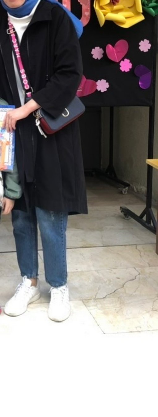 Uzun siyah Kadın Yağmurluk - Görsel 2