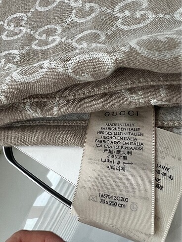 Gucci Gucci yün ipek kum beji