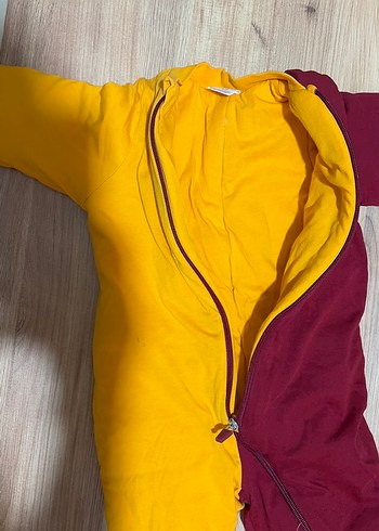 Bebek Erkek Renkli Bordo-Sarı Tulum - Görsel 6