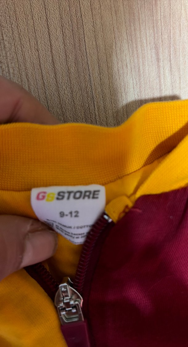 Bebek Erkek Renkli Bordo-Sarı Tulum - Görsel 4