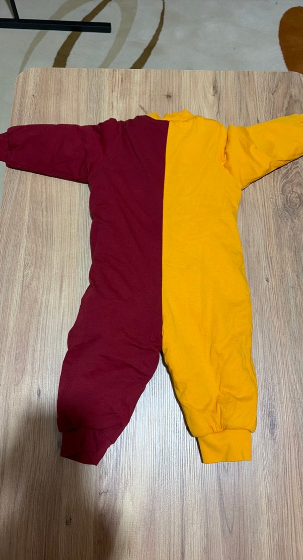 Bebek Erkek Renkli Bordo-Sarı Tulum - Görsel 5
