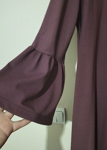 Mor Midi Boy, Pilili Kadın Tunik - Görsel 2
