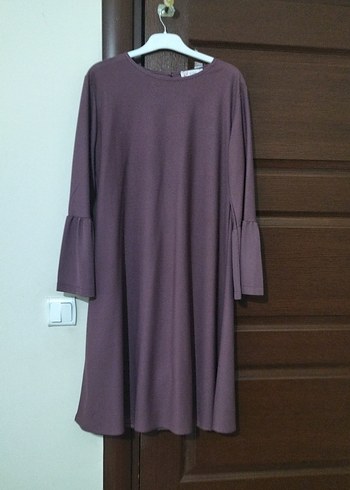 Mor Midi Boy, Pilili Kadın Tunik - Görsel 3