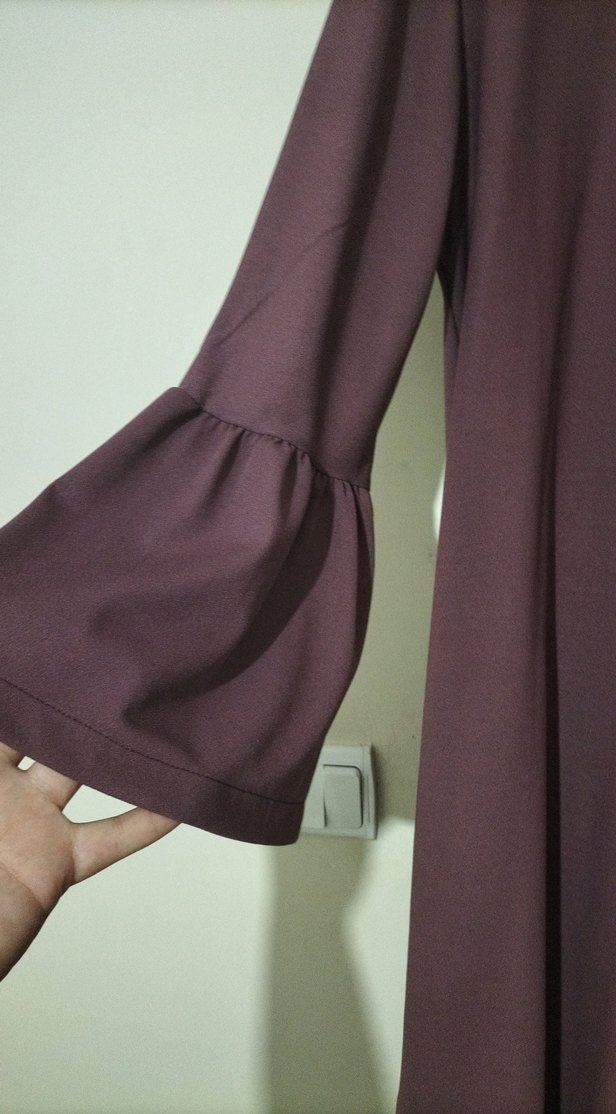 Mor Midi Boy, Pilili Kadın Tunik - Görsel 2