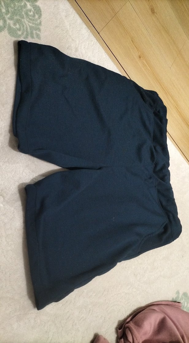 Lacivert Midi Hamile Şortu - Görsel 3