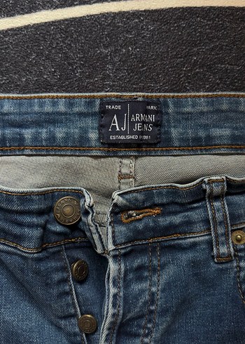 Erkek Gri Mavi Kot Pantolon - Görsel 3