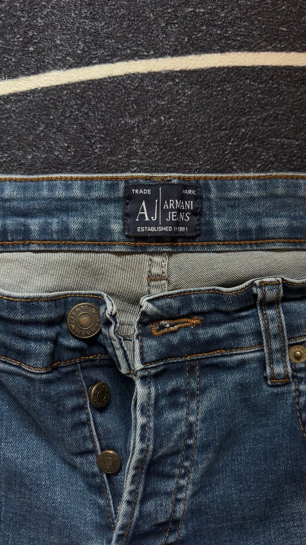 Erkek Gri Mavi Kot Pantolon - Görsel 3