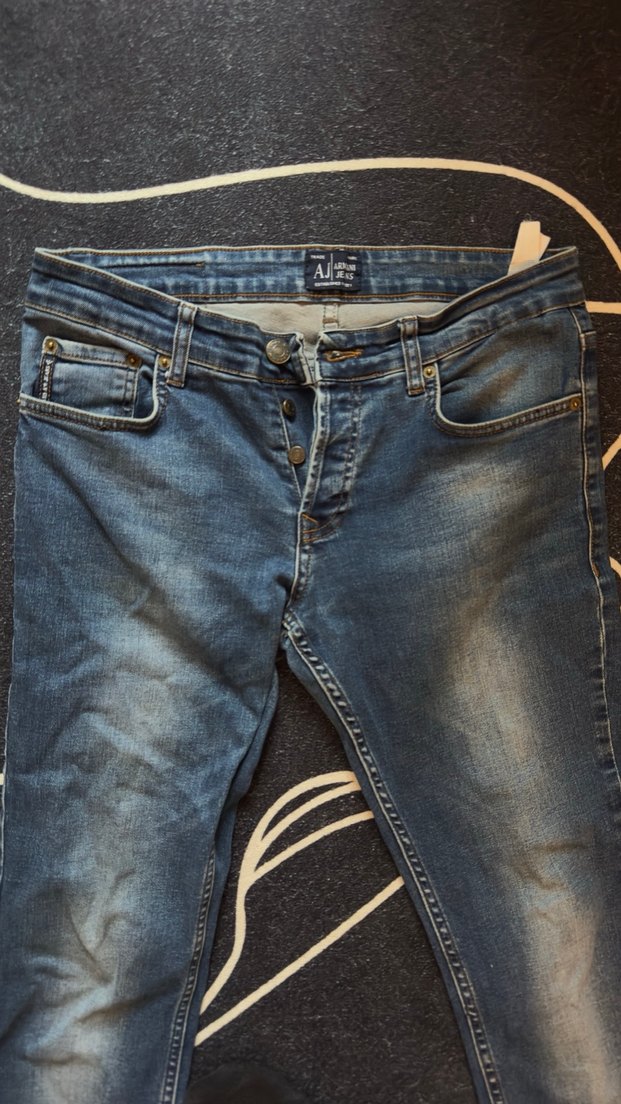 Erkek Gri Mavi Kot Pantolon - Görsel 2