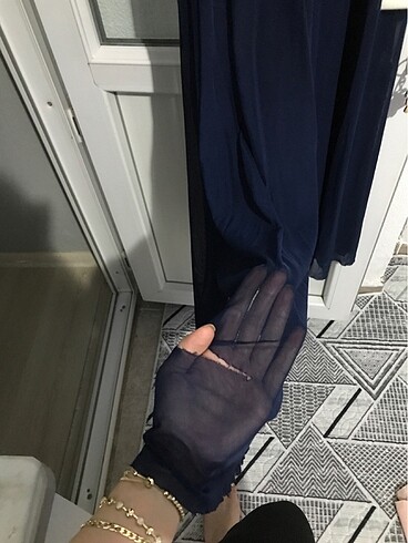 36 Beden lacivert Renk Koyu lacivert gece elbisesi