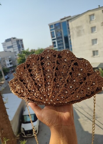  Beden Midye örgü çanta 