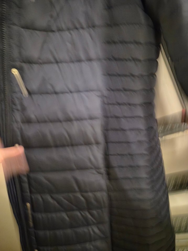 Kadın Lacivert Midi Kışlık Fermuarlı Mont - Görsel 3