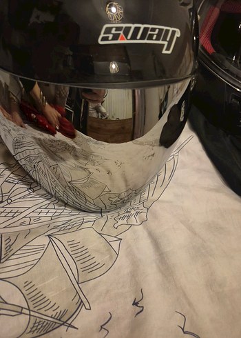 LS2 SiyahMotosiklet Kaskı ve ekipman - Görsel 10