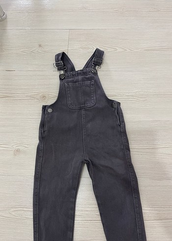 18-24 Ay Beden Gri Erkek Çocuk Denim Salopet