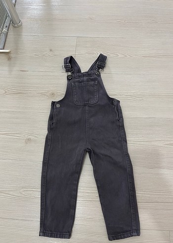 Gri Erkek Çocuk Denim Salopet