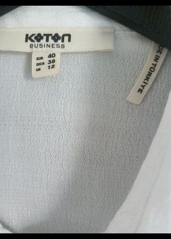 Düğmeli Beyaz Keten Kadın Gömlek - Görsel 3