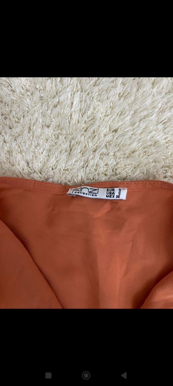 Bej Drapeli Uzun Kollu Kadın Bluz - Görsel 2