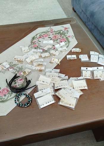 Beyaz Bohem Boncuklu Kadın Takı Seti