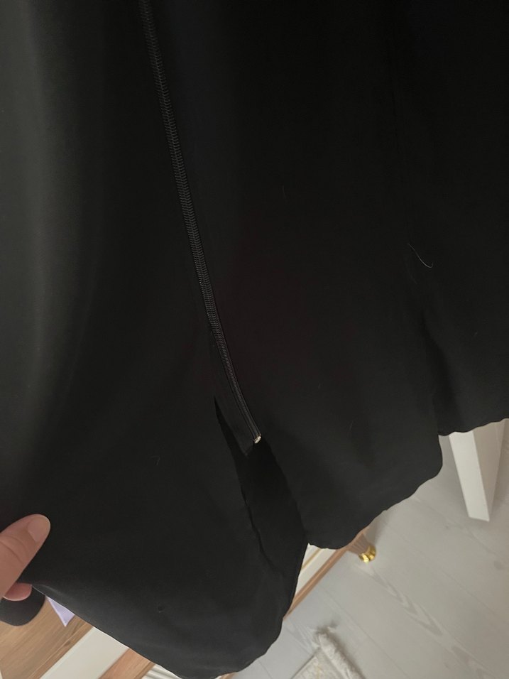 Siyah Uzun Kadın ferace - Görsel 5