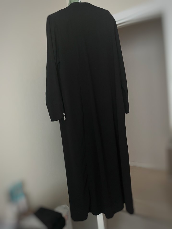 Siyah Uzun Kadın ferace - Görsel 2