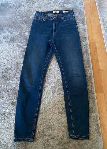 Loft Koyu Mavi Dar Kesim Denim Jean