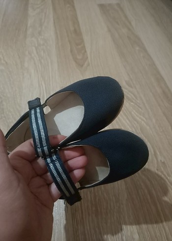 Kız Çocuk Lacivert Elastik Bantlı Zara Babet - Görsel 3