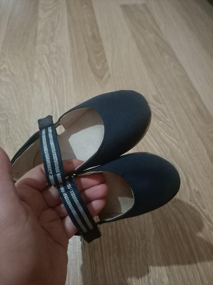 Kız Çocuk Lacivert Elastik Bantlı Zara Babet - Görsel 3