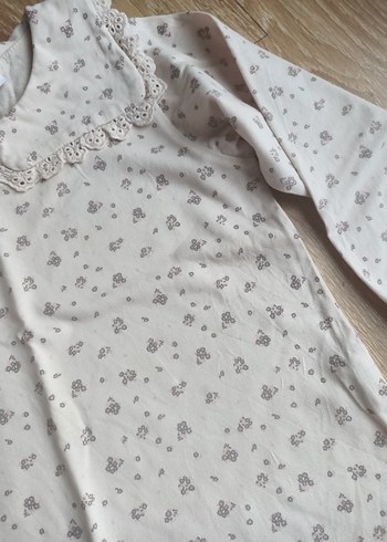 Kız Çocuk pudra pembe Pamuklu Fırfırlı Bluz - Görsel 2