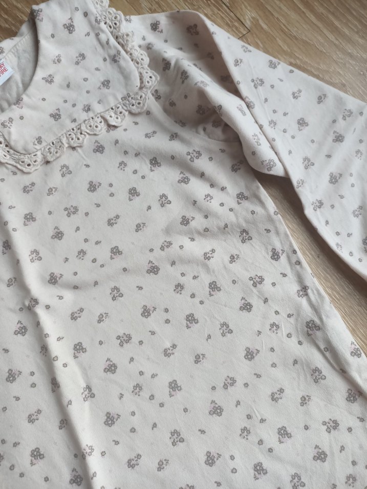 Kız Çocuk pudra pembe Pamuklu Fırfırlı Bluz - Görsel 2