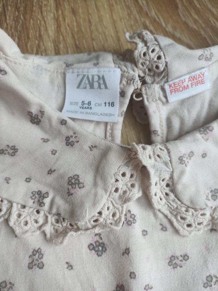 Kız Çocuk pudra pembe Pamuklu Fırfırlı Bluz - Görsel 3