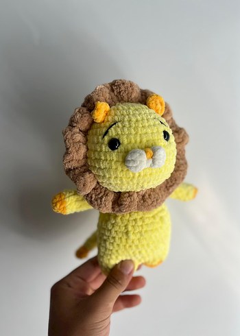 Beden Sarı Renkli Aslan Peluş Oyuncak