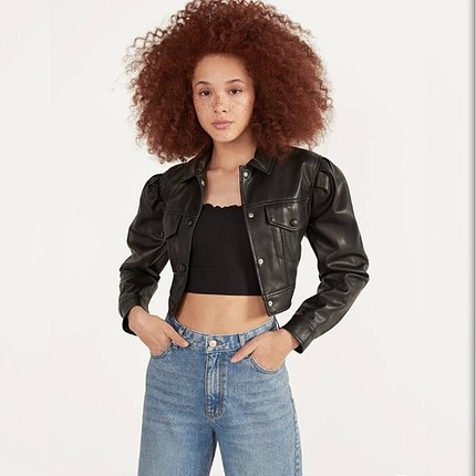 Bershka Deri Ceket
