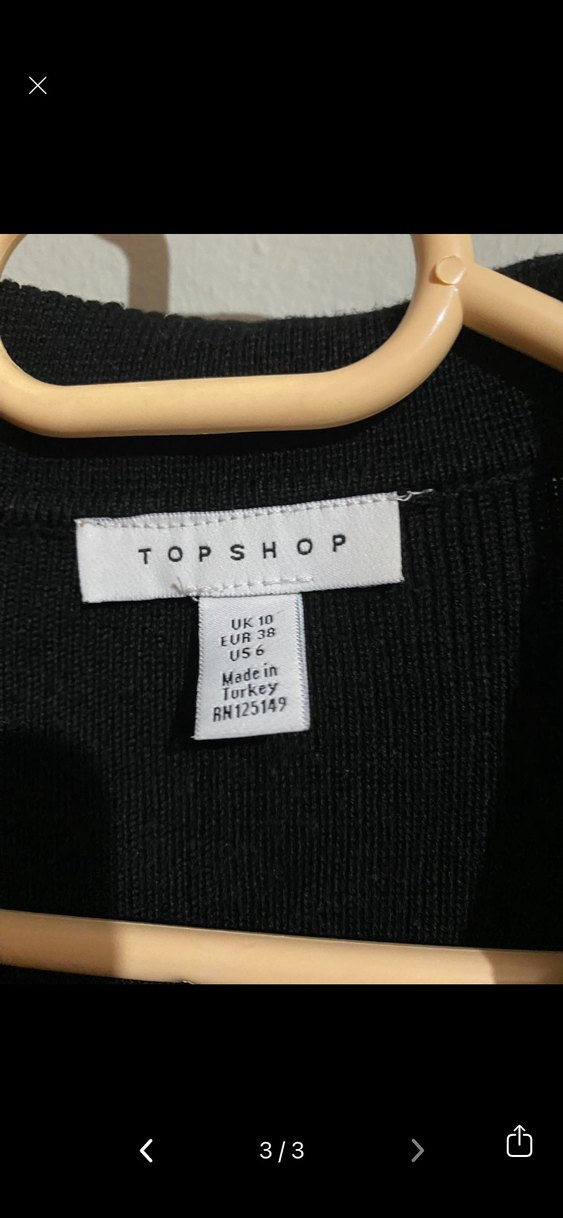 Düğmeli Siyah Pamuklu Polo Yaka Kadın Tişört - Görsel 3