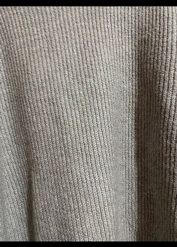 Gri Örgü Kadın Yün Triko - Görsel 5