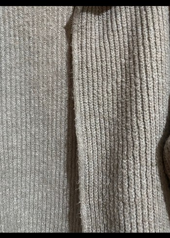 Gri Örgü Kadın Yün Triko - Görsel 2
