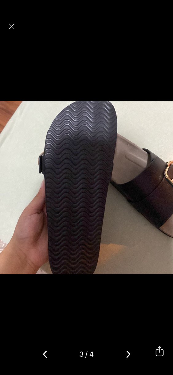 Kemerli Siyah Kadın Terlik - Görsel 3