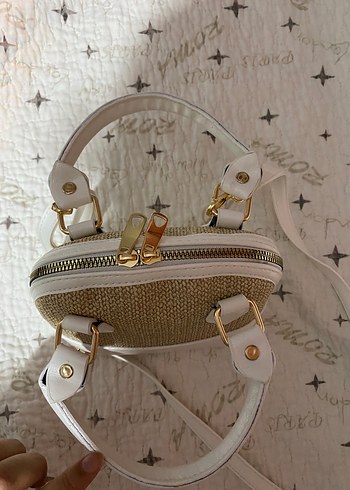 Beyaz Nakışlı Bohem Kadın Çanta - Görsel 3