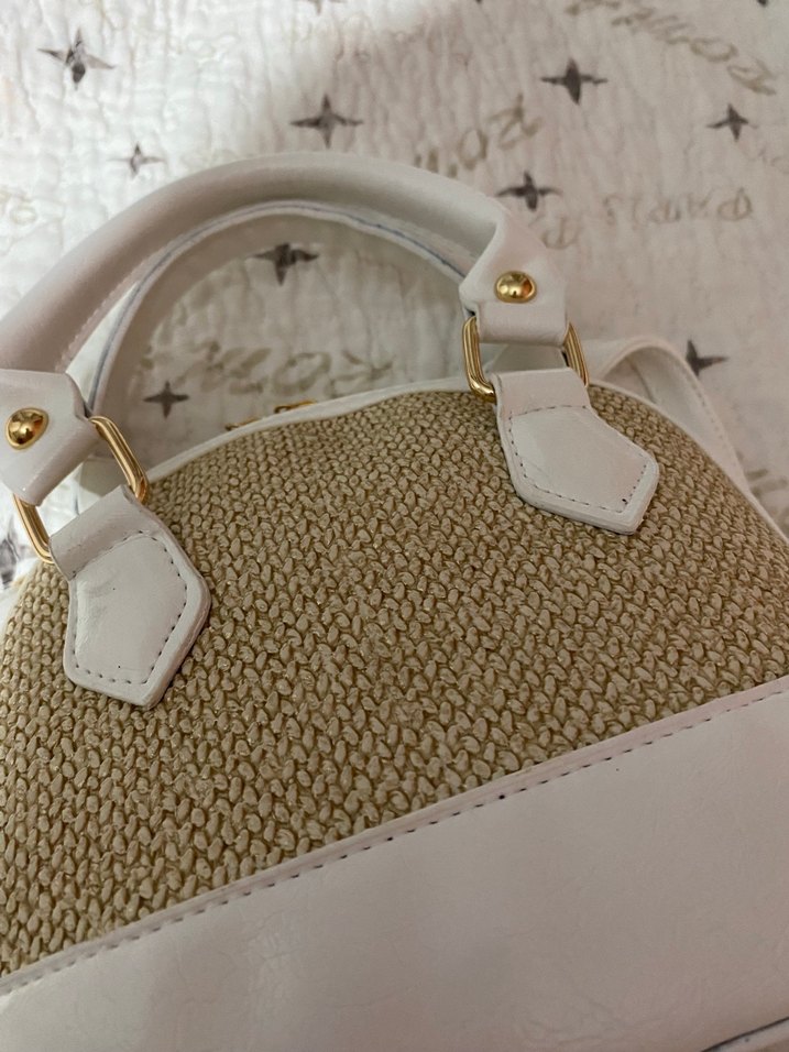 Beyaz Nakışlı Bohem Kadın Çanta - Görsel 2