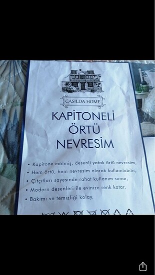  Sıfır hem nevresin hem pike