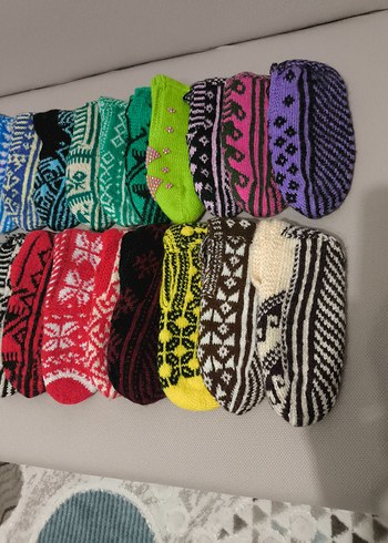 23 adet kadın örgü patik - Görsel 6