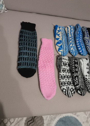 23 adet kadın örgü patik - Görsel 3