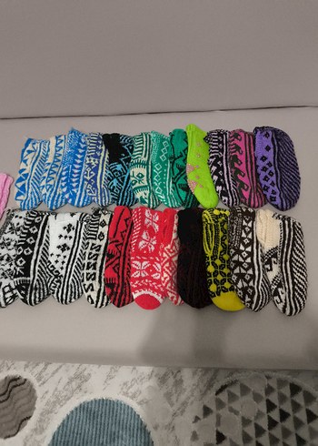 23 adet kadın örgü patik - Görsel 7